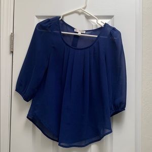 Sheer 3/4 sleeve top